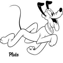 Dibujo para colorear: Pluto (Personajes de Dibujos Animados) #197091 - Dibujos para Colorear e Imprimir Gratis
