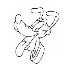 Dibujo para colorear: Pluto (Personajes de Dibujos Animados) #197098 - Dibujos para Colorear e Imprimir Gratis