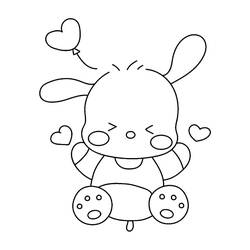 Dibujo para colorear: Pochacco (Personajes de Dibujos Animados) #220062 - Dibujos para Colorear e Imprimir Gratis