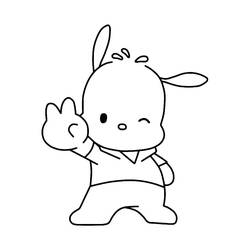 Dibujo para colorear: Pochacco (Personajes de Dibujos Animados) #220064 - Dibujos para Colorear e Imprimir Gratis