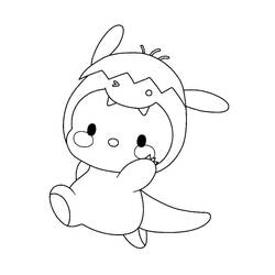 Dibujo para colorear: Pochacco (Personajes de Dibujos Animados) #220072 - Dibujos para Colorear e Imprimir Gratis