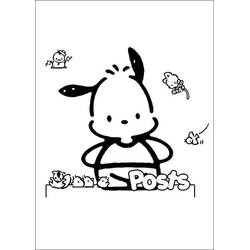 Dibujo para colorear: Pochacco (Personajes de Dibujos Animados) #220077 - Dibujos para Colorear e Imprimir Gratis