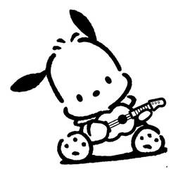 Dibujo para colorear: Pochacco (Personajes de Dibujos Animados) #220092 - Dibujos para Colorear e Imprimir Gratis