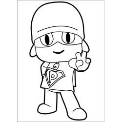 Dibujo para colorear: Pocoyó (Personajes de Dibujos Animados) #195232 - Dibujos para Colorear e Imprimir Gratis