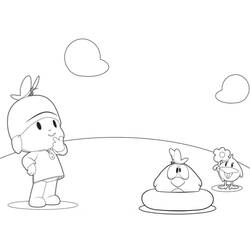 Dibujo para colorear: Pocoyó (Personajes de Dibujos Animados) #195254 - Dibujos para Colorear e Imprimir Gratis