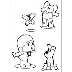 Dibujo para colorear: Pocoyó (Personajes de Dibujos Animados) #195260 - Dibujos para Colorear e Imprimir Gratis