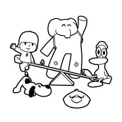 Dibujo para colorear: Pocoyó (Personajes de Dibujos Animados) #195265 - Dibujos para Colorear e Imprimir Gratis