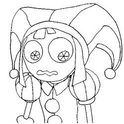 Dibujos para colorear: Pomni - Dibujos para Colorear e Imprimir Gratis