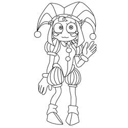 Dibujo para colorear: Pomni (Personajes de Dibujos Animados) #218256 - Dibujos para Colorear e Imprimir Gratis
