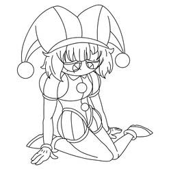 Dibujo para colorear: Pomni (Personajes de Dibujos Animados) #218269 - Dibujos para Colorear e Imprimir Gratis