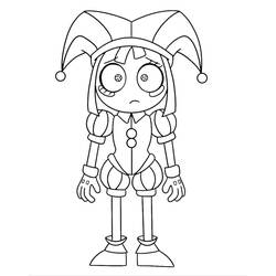 Dibujo para colorear: Pomni (Personajes de Dibujos Animados) #218270 - Dibujos para Colorear e Imprimir Gratis