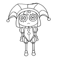 Dibujo para colorear: Pomni (Personajes de Dibujos Animados) #218271 - Dibujos para Colorear e Imprimir Gratis