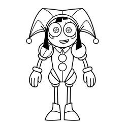 Dibujo para colorear: Pomni (Personajes de Dibujos Animados) #218273 - Dibujos para Colorear e Imprimir Gratis