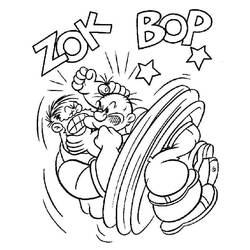 Dibujo para colorear: Popeye (Personajes de Dibujos Animados) #205934 - Dibujos para Colorear e Imprimir Gratis
