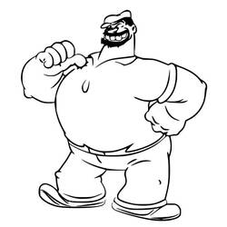 Dibujo para colorear: Popeye (Personajes de Dibujos Animados) #205935 - Dibujos para Colorear e Imprimir Gratis