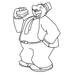 Dibujo para colorear: Popeye (Personajes de Dibujos Animados) #205945 - Dibujos para Colorear e Imprimir Gratis