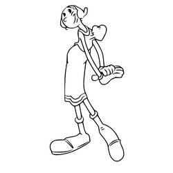 Dibujo para colorear: Popeye (Personajes de Dibujos Animados) #205948 - Dibujos para Colorear e Imprimir Gratis