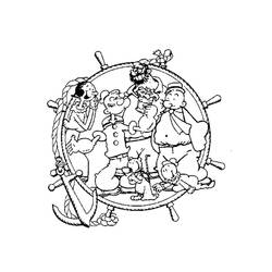 Dibujo Popeye (Personajes de Dibujos Animados) #205952 para imprimir y colorear