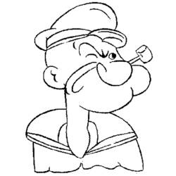 Dibujo para colorear: Popeye (Personajes de Dibujos Animados) #84729 - Dibujos para Colorear e Imprimir Gratis