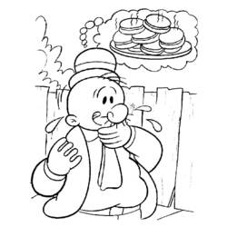 Dibujo para colorear: Popeye (Personajes de Dibujos Animados) #84738 - Dibujos para Colorear e Imprimir Gratis