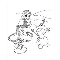 Dibujos para colorear: Princess Anna - Dibujos para Colorear e Imprimir Gratis