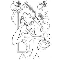 Dibujo para colorear: Princess Aurora (Personajes de Dibujos Animados) #181909 - Dibujos para Colorear e Imprimir Gratis