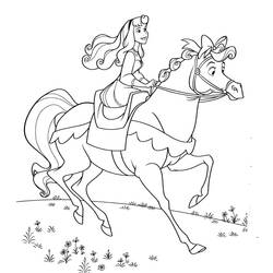 Dibujo para colorear: Princess Aurora (Personajes de Dibujos Animados) #181913 - Dibujos para Colorear e Imprimir Gratis