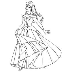 Dibujo para colorear: Princess Aurora (Personajes de Dibujos Animados) #181914 - Dibujos para Colorear e Imprimir Gratis