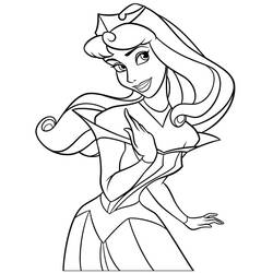 Dibujo para colorear: Princess Aurora (Personajes de Dibujos Animados) #181918 - Dibujos para Colorear e Imprimir Gratis