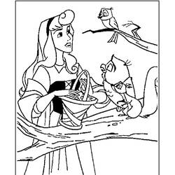 Dibujo para colorear: Princess Aurora (Personajes de Dibujos Animados) #181919 - Dibujos para Colorear e Imprimir Gratis