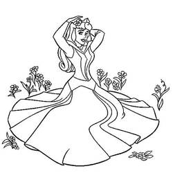 Dibujo para colorear: Princess Aurora (Personajes de Dibujos Animados) #181932 - Dibujos para Colorear e Imprimir Gratis