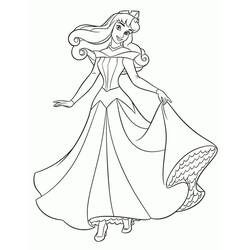 Dibujo para colorear: Princess Aurora (Personajes de Dibujos Animados) #181935 - Dibujos para Colorear e Imprimir Gratis