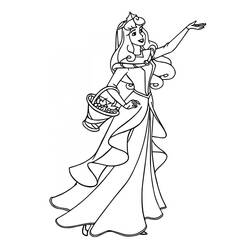 Dibujo para colorear: Princess Aurora (Personajes de Dibujos Animados) #181936 - Dibujos para Colorear e Imprimir Gratis