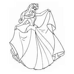 Dibujo para colorear: Princess Aurora (Personajes de Dibujos Animados) #181938 - Dibujos para Colorear e Imprimir Gratis