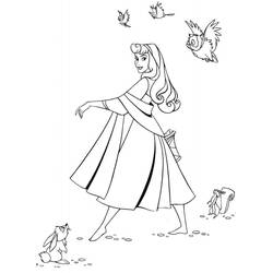 Dibujo para colorear: Princess Aurora (Personajes de Dibujos Animados) #181944 - Dibujos para Colorear e Imprimir Gratis