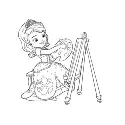 Dibujo para colorear: Princess Sofia (Personajes de Dibujos Animados) #182006 - Dibujos para Colorear e Imprimir Gratis