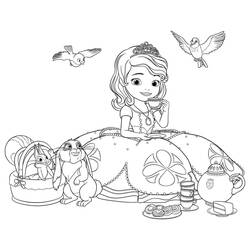 Dibujo para colorear: Princess Sofia (Personajes de Dibujos Animados) #182009 - Dibujos para Colorear e Imprimir Gratis