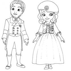 Dibujo para colorear: Princess Sofia (Personajes de Dibujos Animados) #182012 - Dibujos para Colorear e Imprimir Gratis