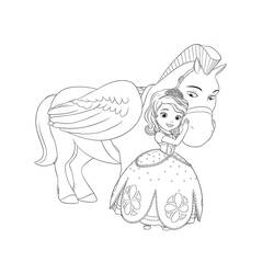 Dibujo para colorear: Princess Sofia (Personajes de Dibujos Animados) #182013 - Dibujos para Colorear e Imprimir Gratis