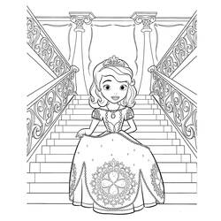 Dibujo para colorear: Princess Sofia (Personajes de Dibujos Animados) #182014 - Dibujos para Colorear e Imprimir Gratis