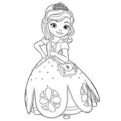 Dibujo para colorear: Princess Sofia (Personajes de Dibujos Animados) #182022 - Dibujos para Colorear e Imprimir Gratis