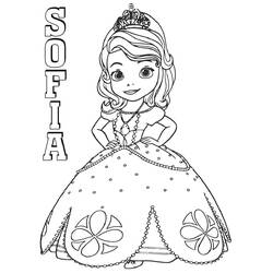 Dibujo para colorear: Princess Sofia (Personajes de Dibujos Animados) #182023 - Dibujos para Colorear e Imprimir Gratis