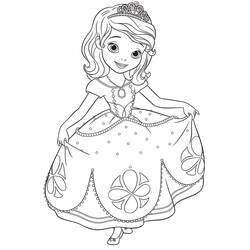Dibujo para colorear: Princess Sofia (Personajes de Dibujos Animados) #182026 - Dibujos para Colorear e Imprimir Gratis