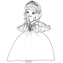 Dibujo para colorear: Princess Sofia (Personajes de Dibujos Animados) #182027 - Dibujos para Colorear e Imprimir Gratis