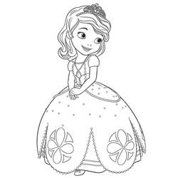Dibujo para colorear: Princess Sofia (Personajes de Dibujos Animados) #182028 - Dibujos para Colorear e Imprimir Gratis
