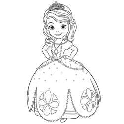 Dibujo para colorear: Princess Sofia (Personajes de Dibujos Animados) #182029 - Dibujos para Colorear e Imprimir Gratis