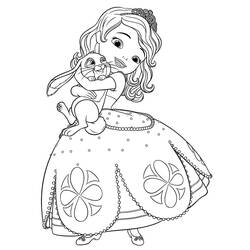 Dibujo para colorear: Princess Sofia (Personajes de Dibujos Animados) #182030 - Dibujos para Colorear e Imprimir Gratis