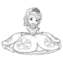 Dibujo para colorear: Princess Sofia (Personajes de Dibujos Animados) #182032 - Dibujos para Colorear e Imprimir Gratis