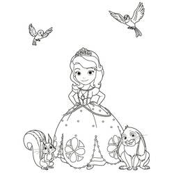 Dibujo para colorear: Princess Sofia (Personajes de Dibujos Animados) #182033 - Dibujos para Colorear e Imprimir Gratis