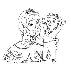 Dibujo para colorear: Princess Sofia (Personajes de Dibujos Animados) #182036 - Dibujos para Colorear e Imprimir Gratis